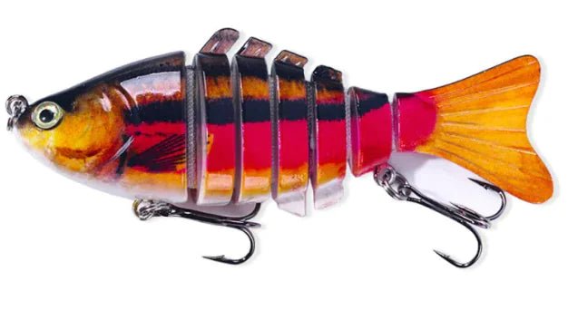 10cm Multi - Section Fish Lure – Realistic Hard Bait for Freshwater & Saltwater | Gone Fishing – Color(3 Colors) Fishing Gear by SbrTnHomes