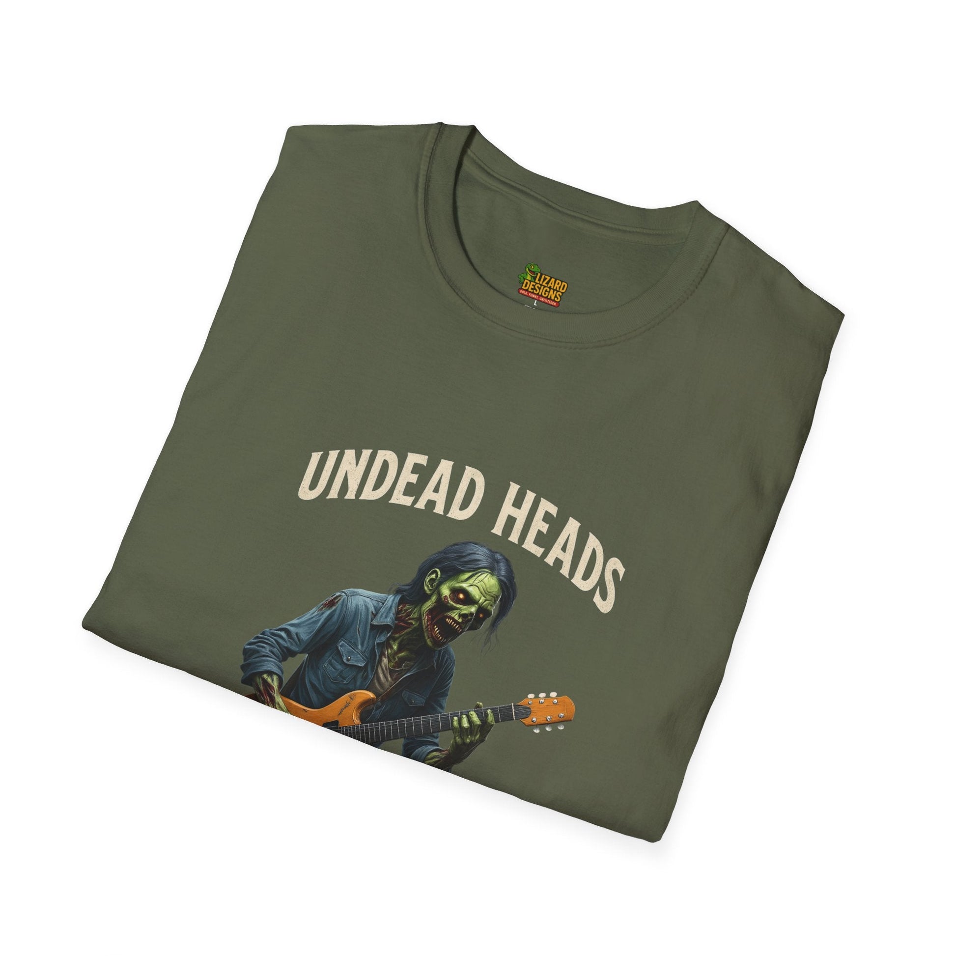 Undead Heads Tour T-Shirt – Unisex Vintage Rock Tee | Music Lover Gift & Halloween Concert Shirt – S T-Shirt by Printify