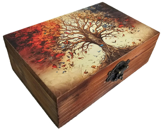 Rk - Collections - Spiritual - Tree - Of - Life - Wooden - Jewelry - Box - For - Keepsake - Trinket - Box| Shop Sbrtn Homes – Tree of Life Jewelry by SbrTnHomes