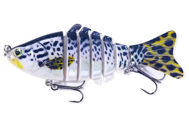 10cm Multi - Section Fish Lure – Realistic Hard Bait for Freshwater & Saltwater | Gone Fishing – Color(7 Colors) Fishing Gear by SbrTnHomes