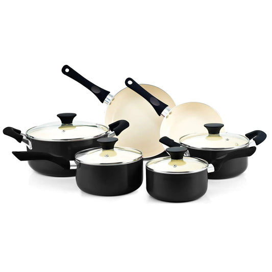 Ceramic Cookware Set | Kitchen Essentials – Black cookware by SbrTnHomes