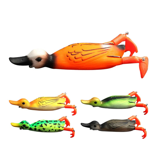 Duck Topwater Lure Set – 5PCS Weedless Soft Baits for Bass & Trout | Realistic Floating Ducks – Duck Fishing Gear by SbrTnHomes