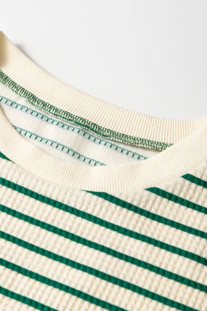 Stripe Woven Sleeveless Mini Dress – Dark Green by Simply Love