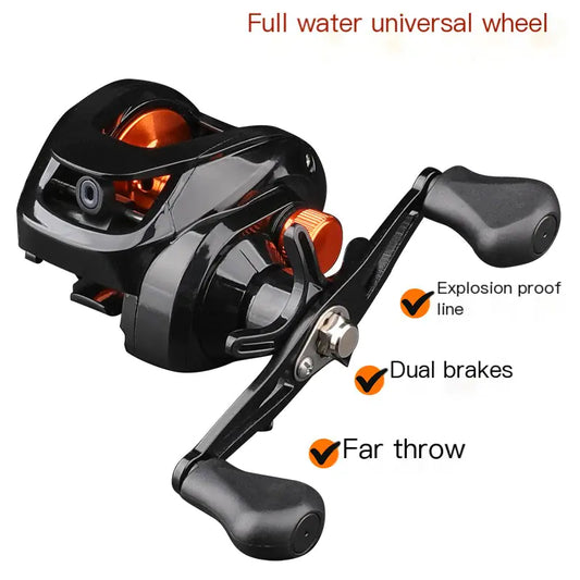 Metal Spinning Fishing Reel – Compact, Lightweight & Durable | Left/Right-Handed Options for Outdoor Anglers