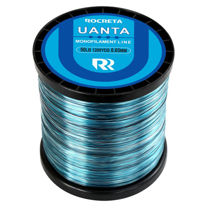 ROCRETA UANTA Camo Monofilament Fishing Line – Ultra Strong, Low Stretch (3–100LB) | 2025 Premium Leader