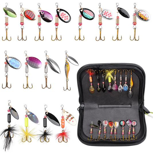 LEZUAN 18PCS Trout Spoon Lures – 1.2in 1/9oz Ultra - Light Metal Spinners | Single Hook Set – n/a Fishing Gear by SbrTnHomes