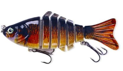 10cm Multi - Section Fish Lure – Realistic Hard Bait for Freshwater & Saltwater | Gone Fishing – Color(13 Colors) Fishing Gear by SbrTnHomes