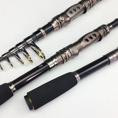 Retractable Carbon Fishing Rod – Lightweight Telescopic Pole in Multiple Lengths | Pro Angler Gear