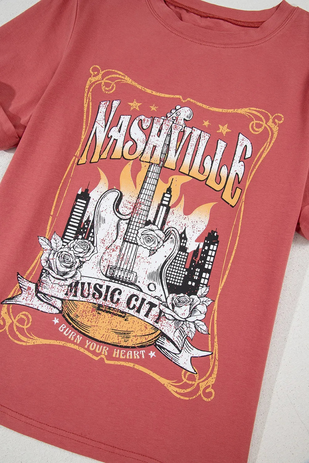 Mineral Nashville Music City Graphic Retro T-Shirt