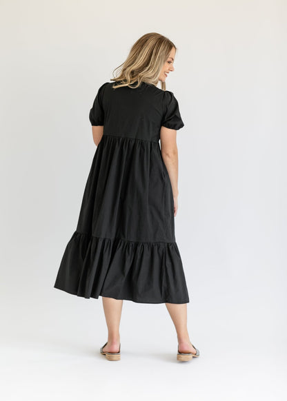 Ava Square Neck Midi Dress