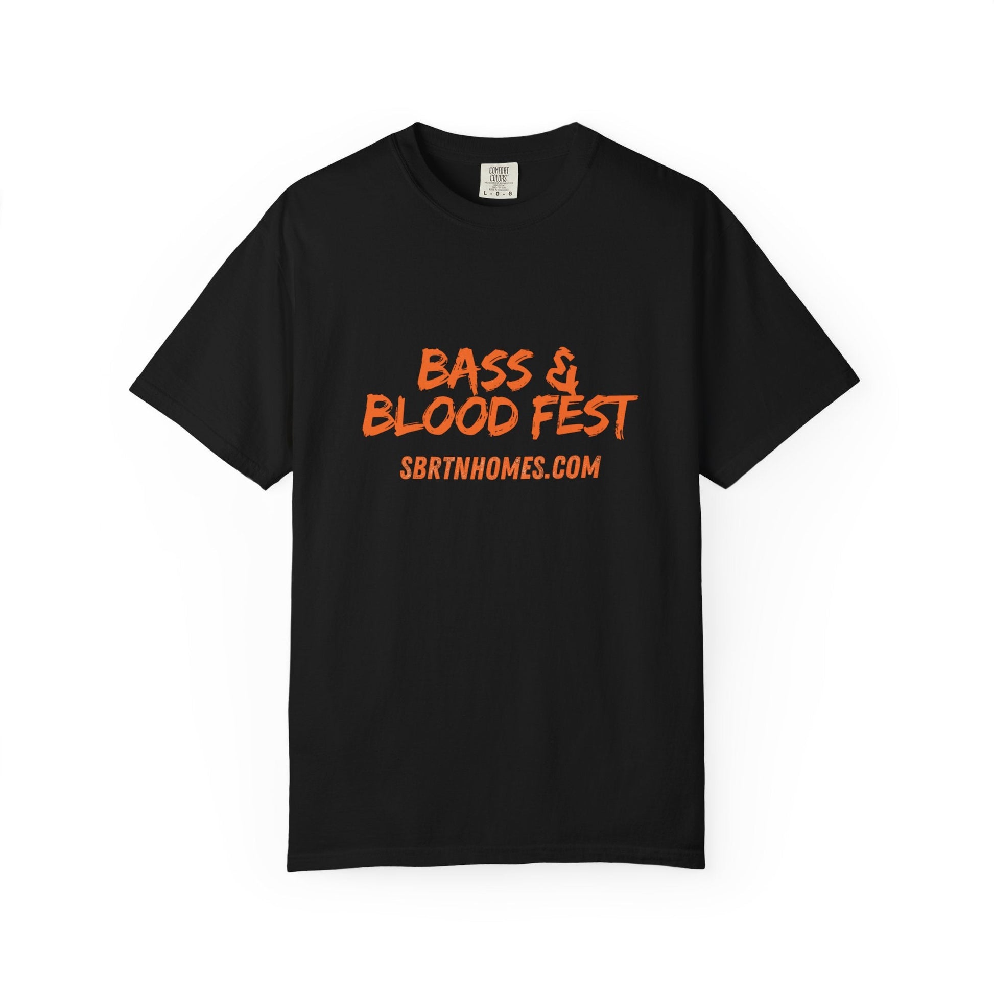 Bass & Blood Fest 2025 T-Shirt – Zombie Rock Concert Tee | Full - Front Print Festival Shirt – Black T-Shirt by Printify