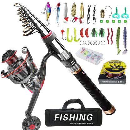 Mini Fishing Rod & Reel Set – Lightweight Lure Casting Kit with Bag & Accessories | Travel Ready