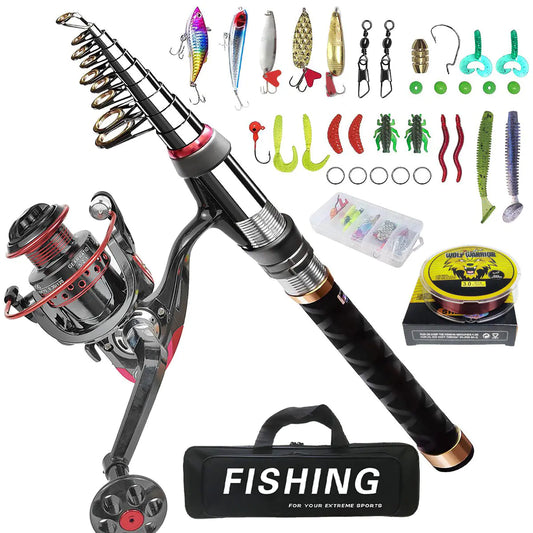 Mini Fishing Rod & Reel Set – Lightweight Lure Casting Kit with Bag & Accessories | Travel Ready