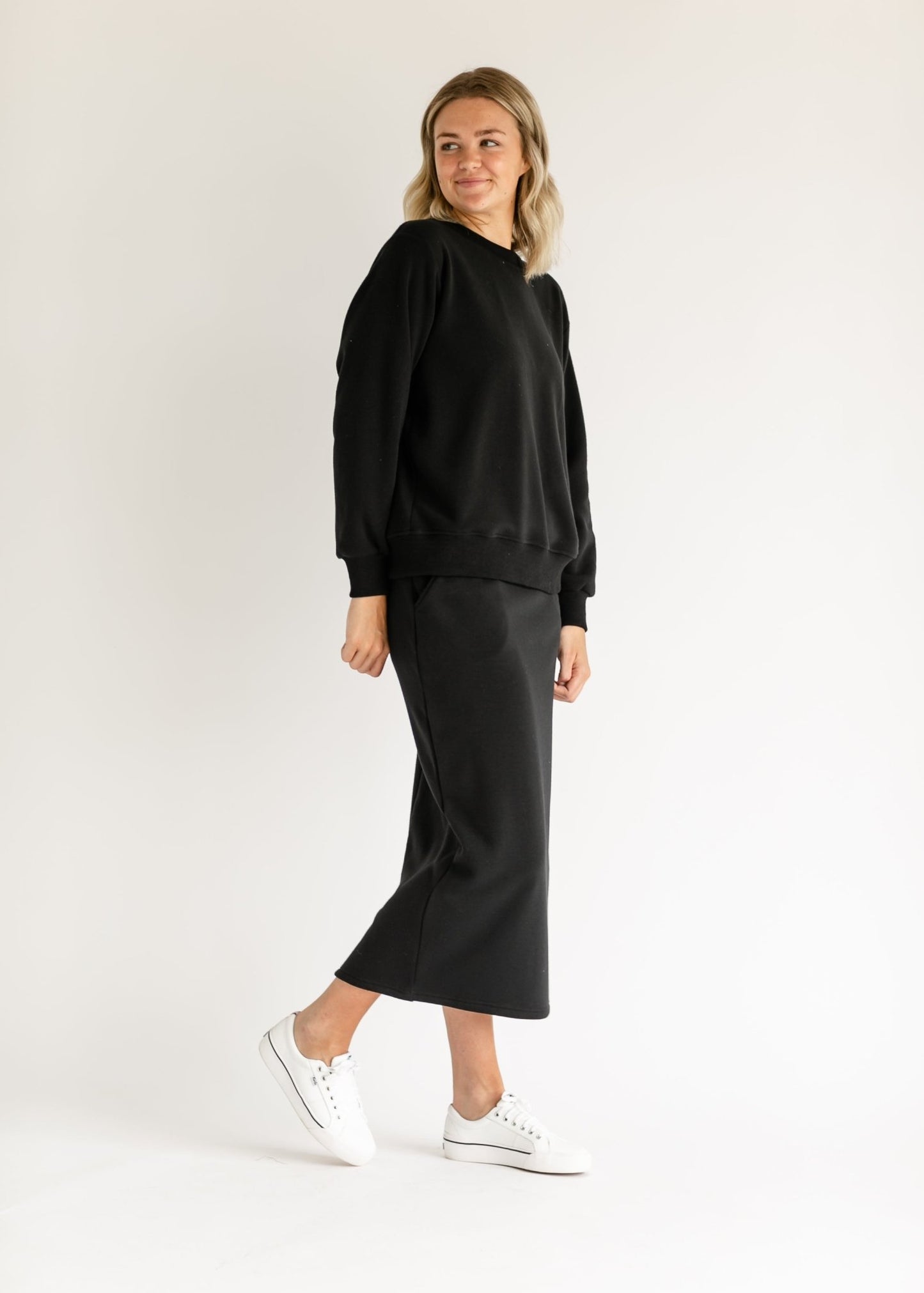 Essential Sweatshirt Skirt Set - FINAL SALE
