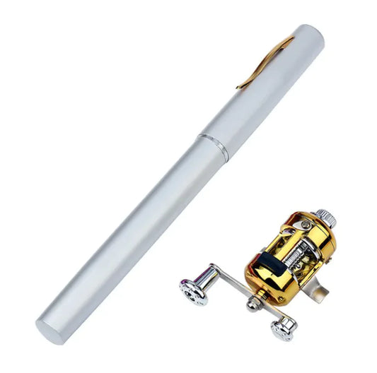 Pen-Style Mini Fishing Rod – Compact Aluminum Pocket Rod for Travel & Outdoor Adventures