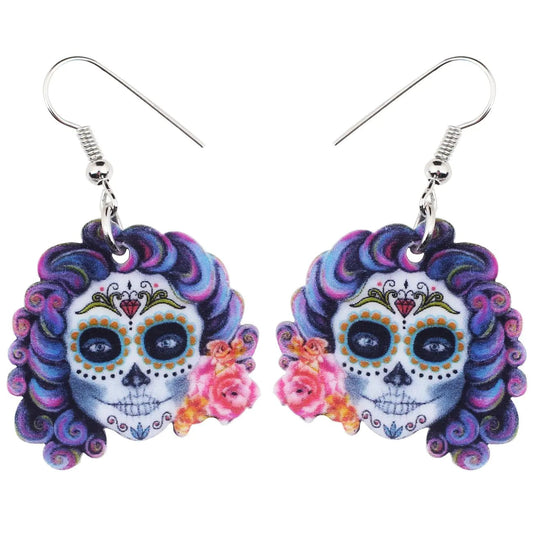 Sugar Skull Earrings | Jewelry – Orange Jewelry by SbrTnHomes