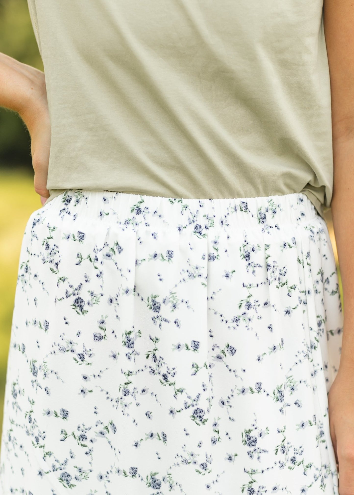 Lynn Tiered Peasant Maxi Skirt Purple Floral – XS IC Skirts by Inherit Co.