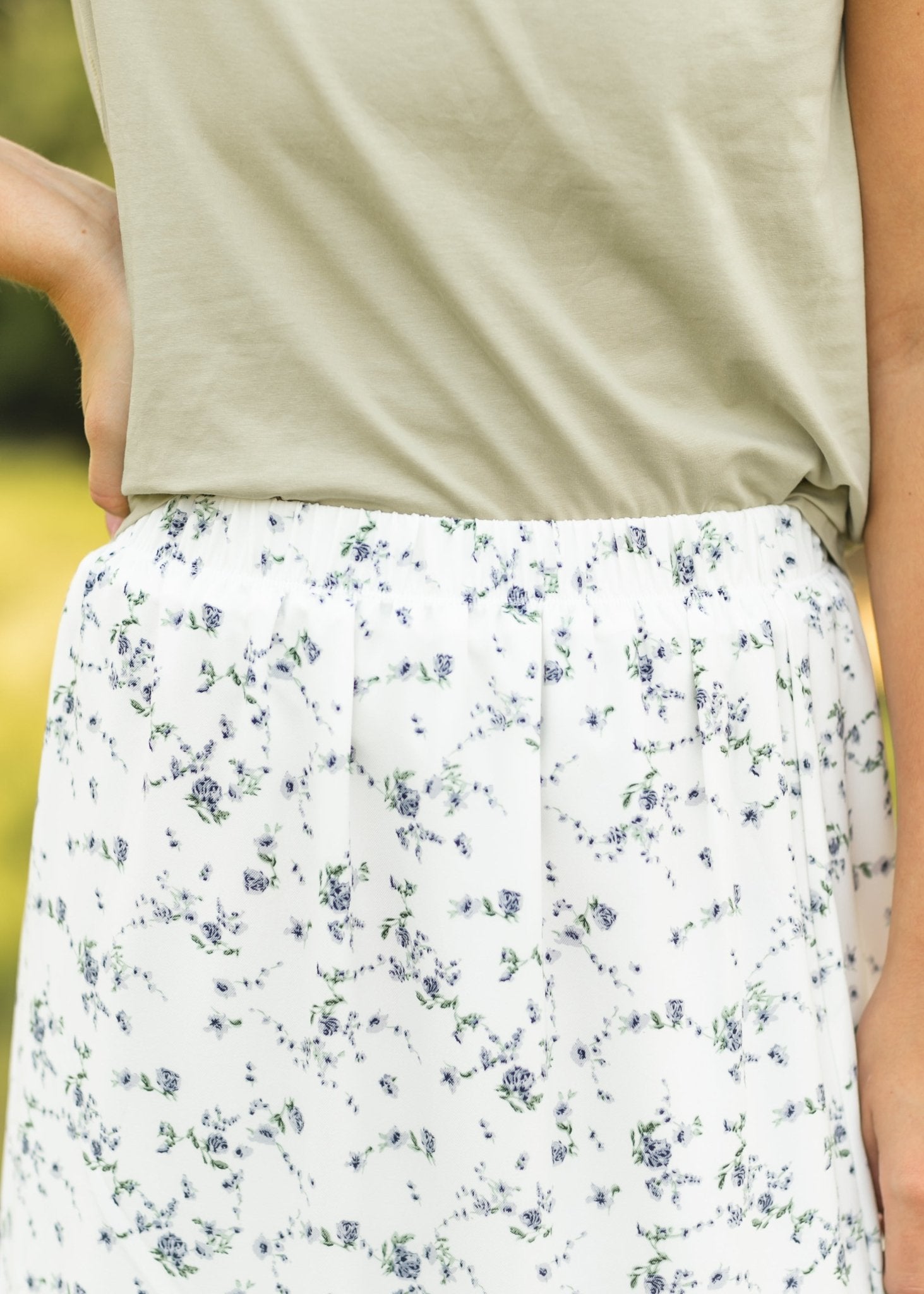Lynn Tiered Peasant Maxi Skirt Purple Floral – XS IC Skirts by Inherit Co.