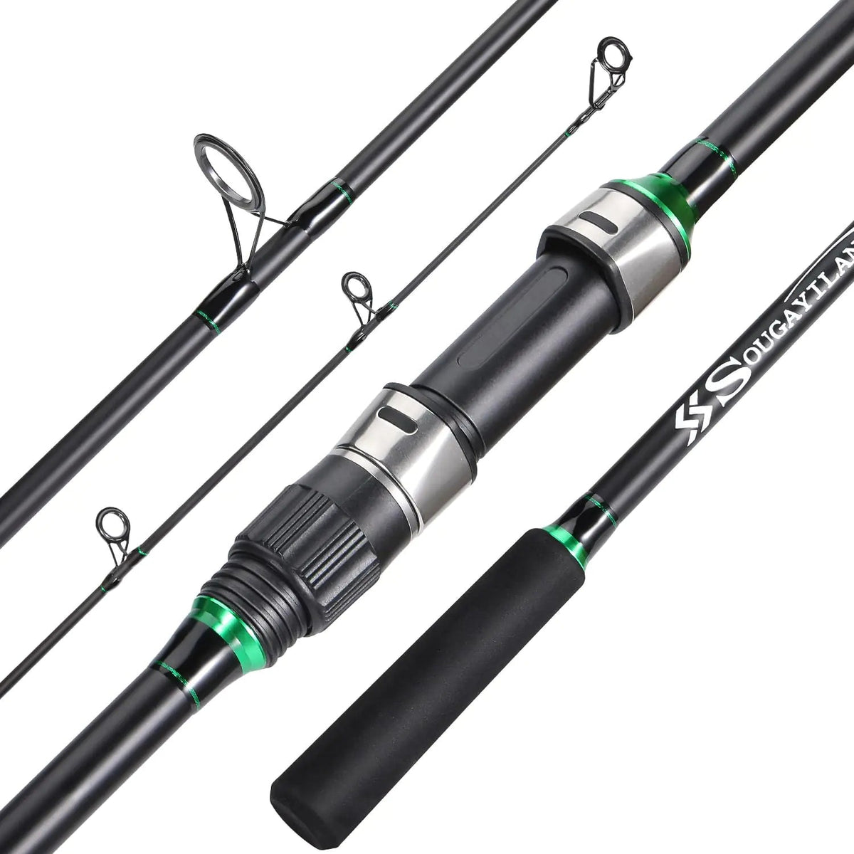 Sougayilang 11' Surf Fishing Rod – 3-Piece IM8 Carbon Spinning Rod for Coastal Fishing