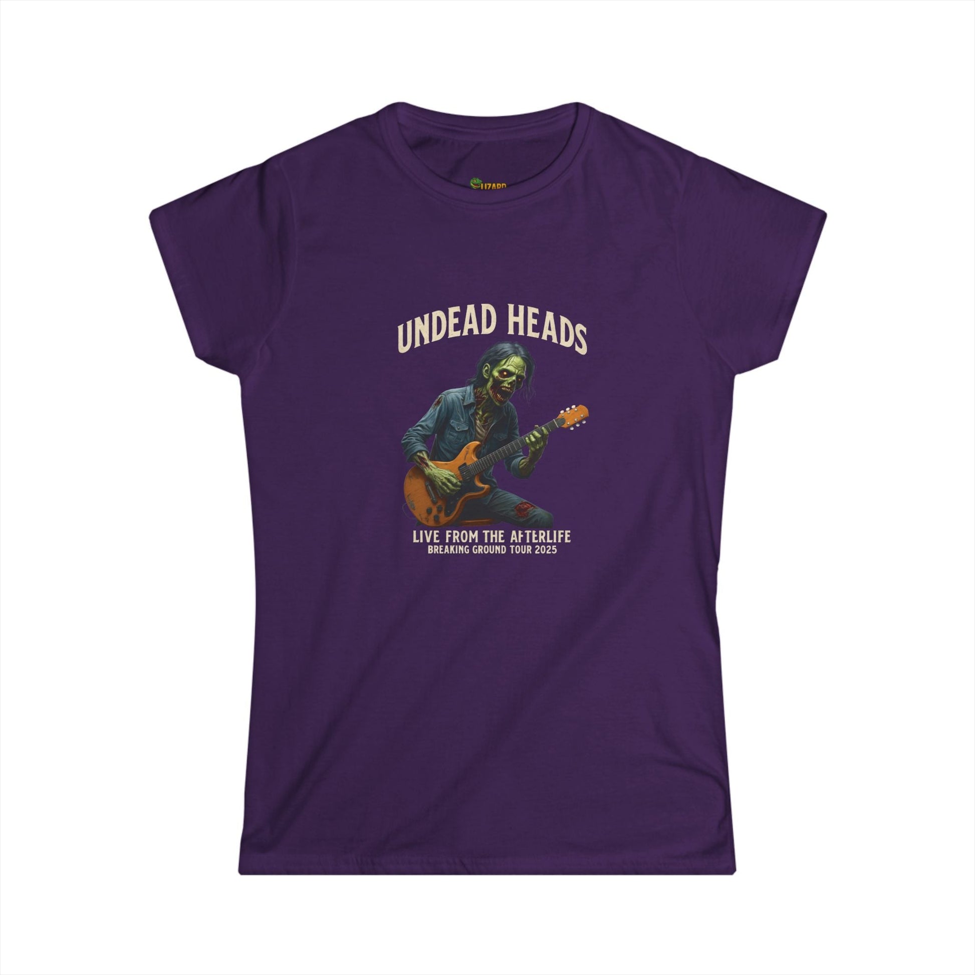 Undead Heads Women’s Tour Tee – Softstyle Graphic Rock Shirt | Music Lover Gift & Concert Apparel – Purple T-Shirt by Printify