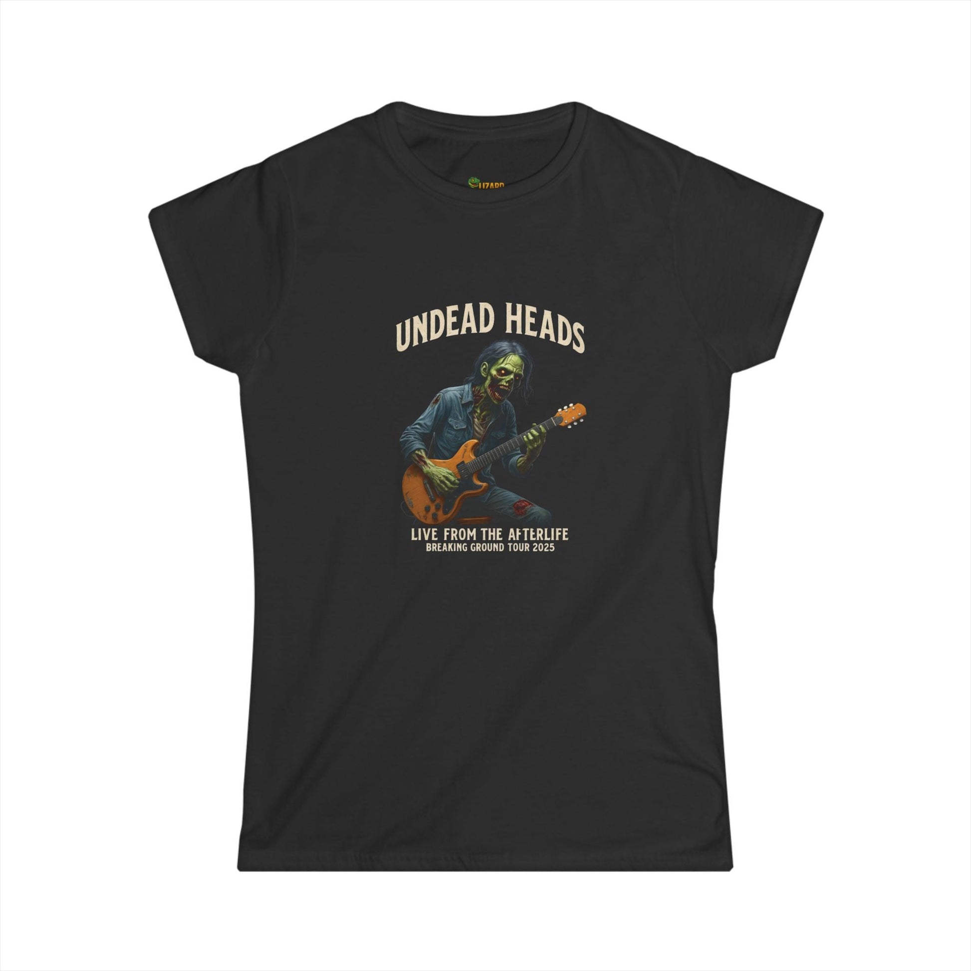 Undead Heads Women’s Tour Tee – Softstyle Graphic Rock Shirt | Music Lover Gift & Concert Apparel – Black T-Shirt by Printify
