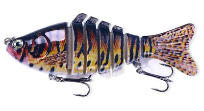 10cm Multi - Section Fish Lure – Realistic Hard Bait for Freshwater & Saltwater | Gone Fishing – Color(6 Colors) Fishing Gear by SbrTnHomes