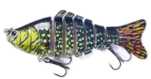 10cm Multi - Section Fish Lure – Realistic Hard Bait for Freshwater & Saltwater | Gone Fishing – Color(9 Colors) Fishing Gear by SbrTnHomes