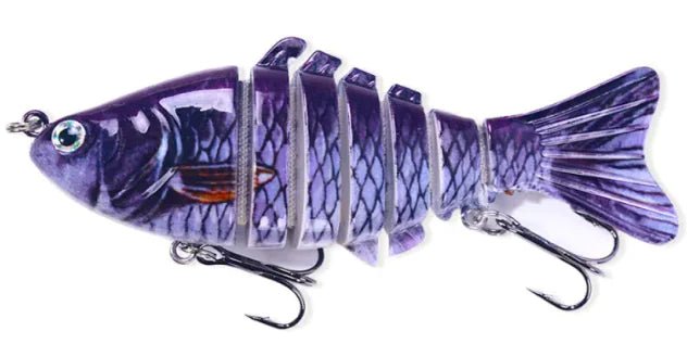 10cm Multi - Section Fish Lure – Realistic Hard Bait for Freshwater & Saltwater | Gone Fishing – Color(3 Colors) Fishing Gear by SbrTnHomes