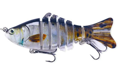 10cm Multi - Section Fish Lure – Realistic Hard Bait for Freshwater & Saltwater | Gone Fishing – Color(1 Color) Fishing Gear by SbrTnHomes