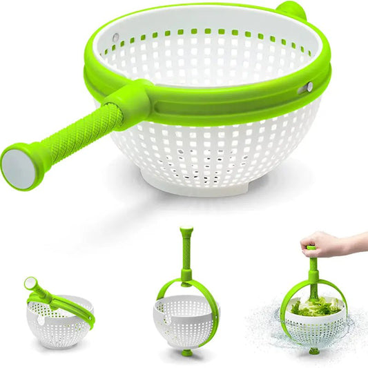 Nylon Salad Spinner | Colander & Dryer – Green Kitchen tool by SbrTnHomes