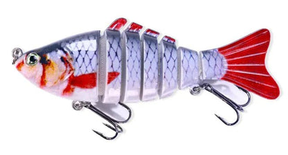10cm Multi - Section Fish Lure – Realistic Hard Bait for Freshwater & Saltwater | Gone Fishing – Color(2 Colors) Fishing Gear by SbrTnHomes